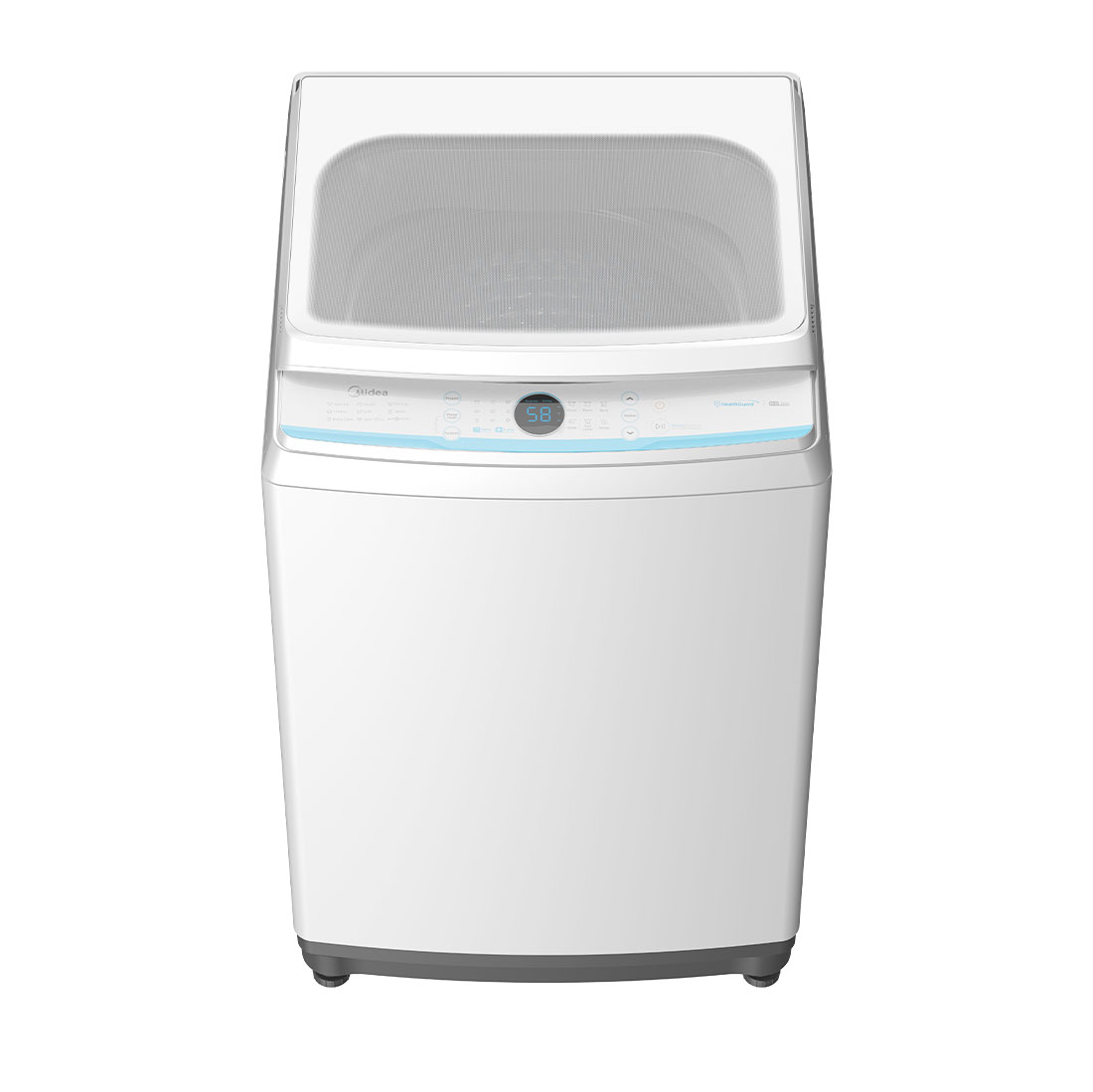 Midea Top Load Washer Inverter Quattro With Hygiene + 13 Kg - Dark Silver Color